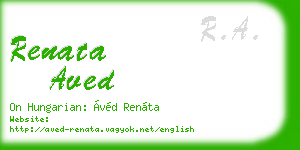 renata aved business card